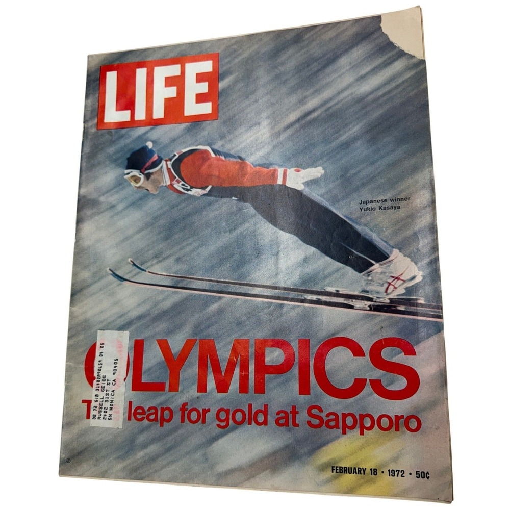 Vintage LIFE Magazine February 18 1972 Sapporo Olympics Yukio Kasaya